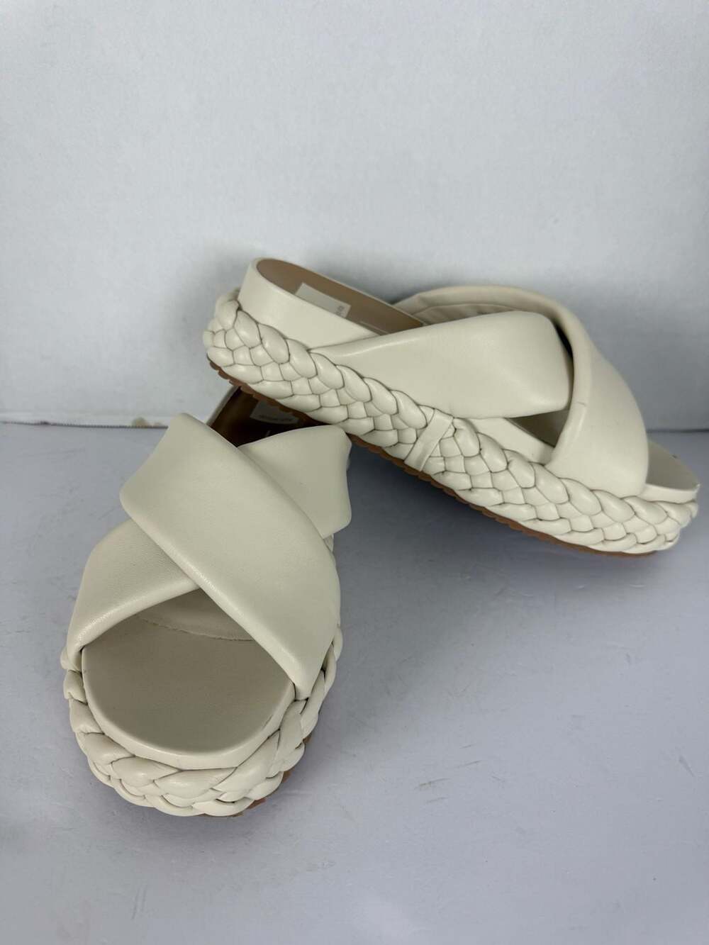 Dolce Vita Puffy Braided Platform Slide Sandals